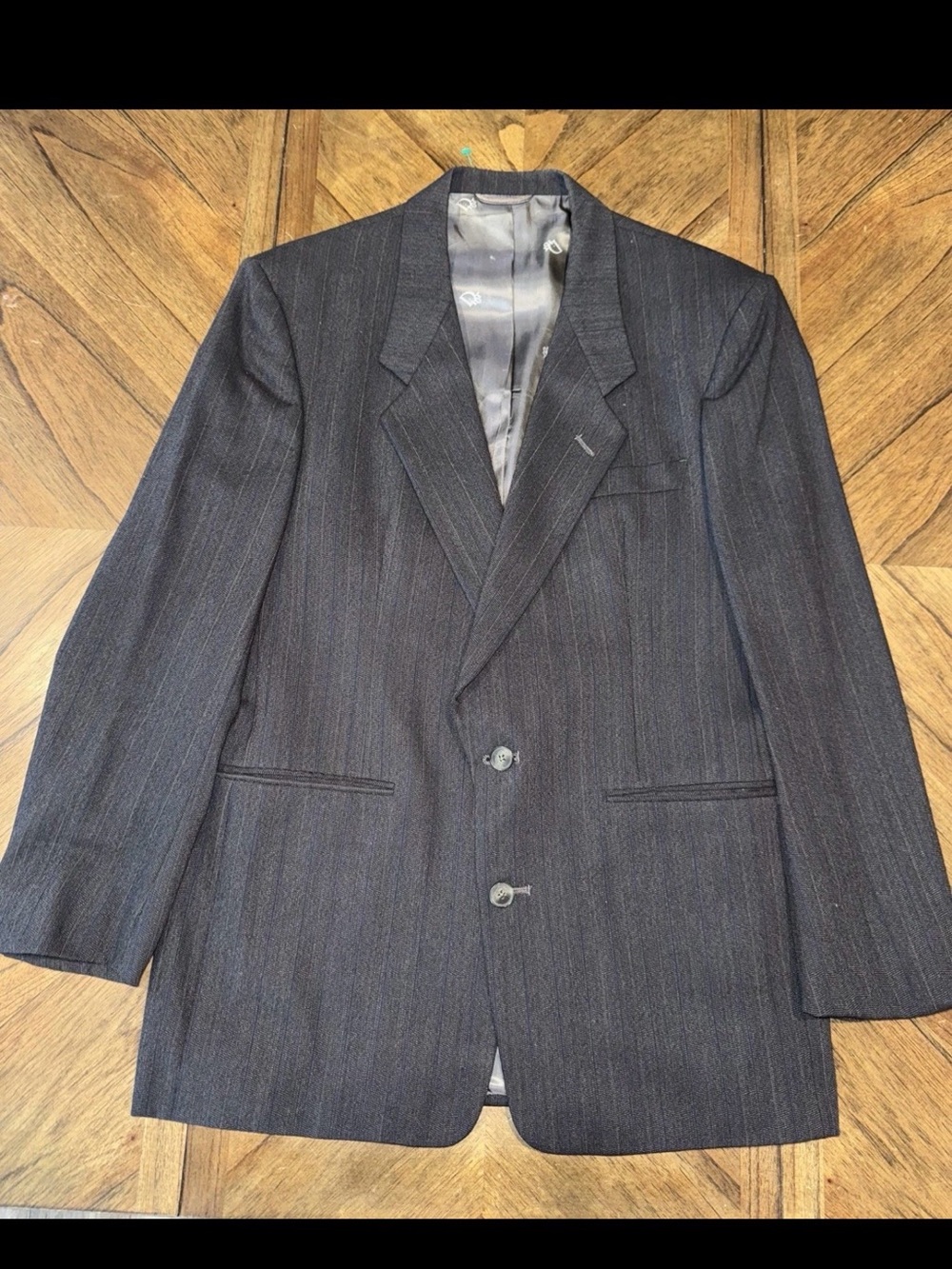 Christian Dior Gray Wool Blazer 40L Sports Coat Suit Jacket, Vintage